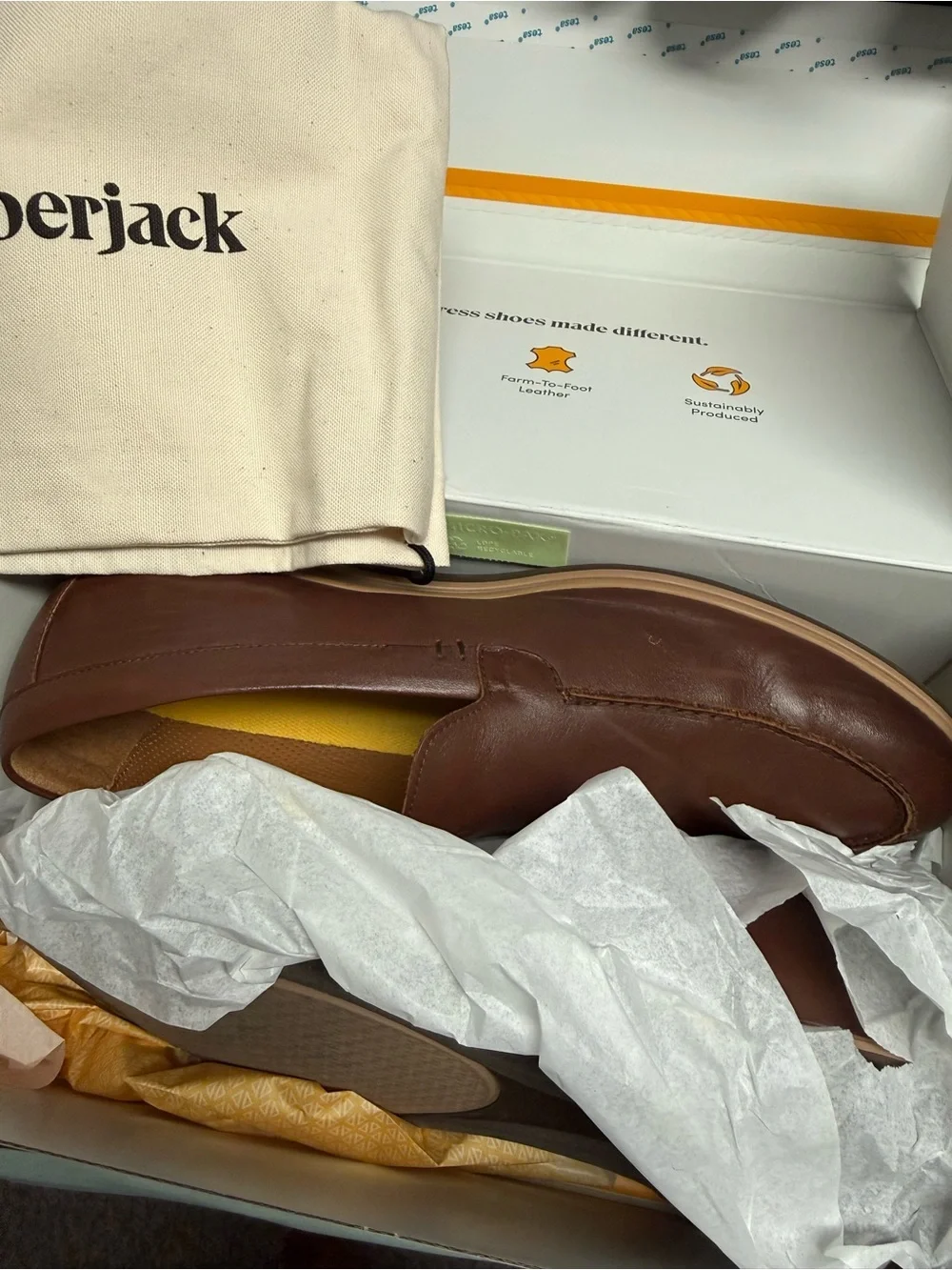 Amberjack Men’s Brown Leather Slip-On Loafers